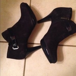 Suede booties